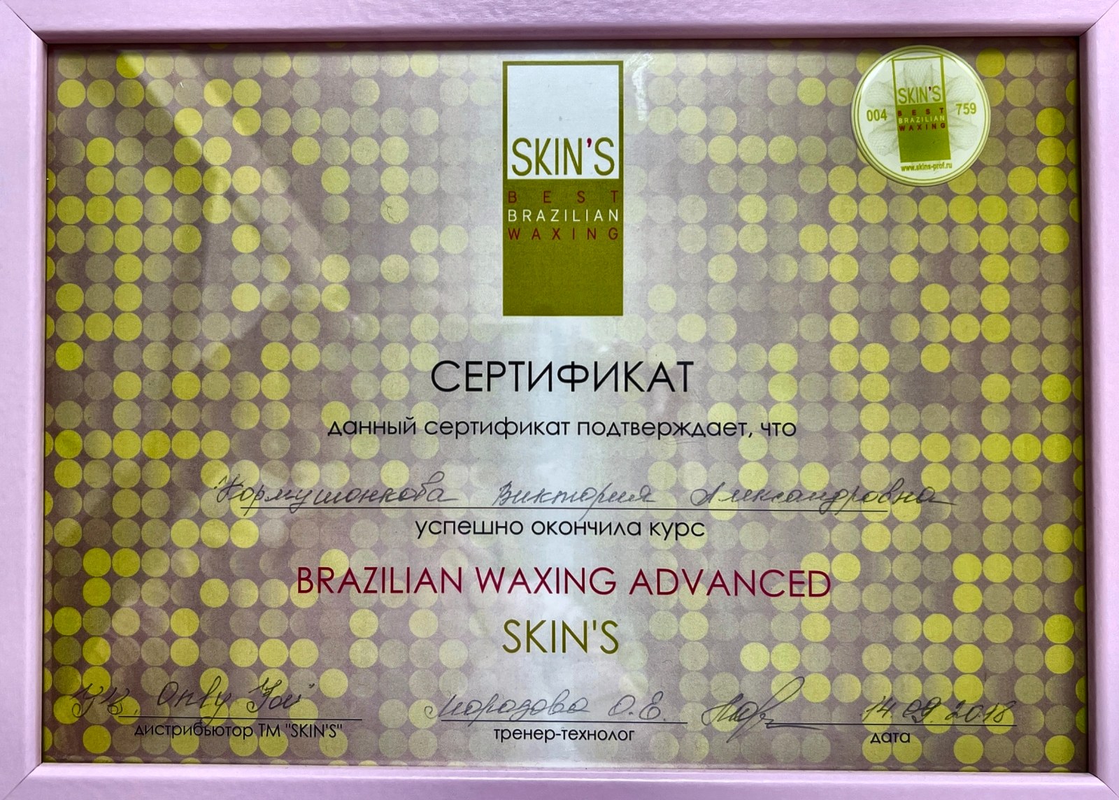 SKIN'S: Brazilian Waxing Advanced